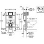 GROHE Rapid SL für Wand-WC Bauhöhe 82 cm - Detailansicht
