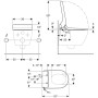 Geberit AquaClean Tuma Classic WC-Aufsatz - technische Ansicht