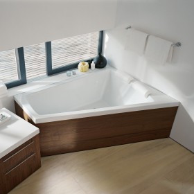 Baignoire d'angle Duravit Paiova 180 x 140 cm Coin droit