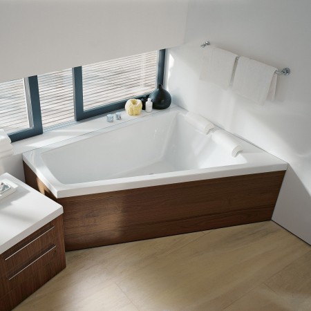 Baignoire d'angle Duravit Paiova 180 x 140 cm Coin droit