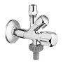 Robinet d'angle combiné GROHE Original WAS 1/2" x 3/8" x 3/4"