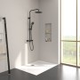 Villeroy & Boch Taro Duschsystem mit 3 Funktionen für Wandmontage - technische Ansicht