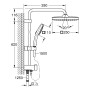 GROHE Vitalio Comfort 250 Flex Duschsystem mit Umstellung, Wandmontage - Produktansicht