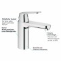 GROHE Eurosmart C Einhand-Waschtischbatterie M-Size - technische Ansicht