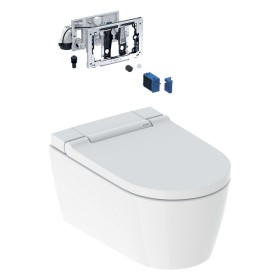 Geberit AquaClean Sela Square WC sospeso completo, DuoFresh