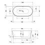 Vasca da bagno Duravit DuraSenja 150 x 75 cm