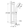 GROHE Vitalio Start 100 Brausestangenset mit 2 Strahlarten - Produktansicht