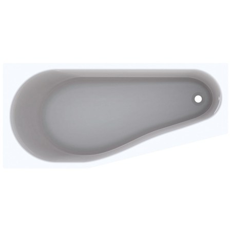 Geberit Renova Fünfeckbadewanne, links