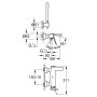 GROHE Plus Einhand-Wannenbatterie mit Brausegarnitur - Produktansicht