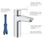 GROHE Start Einhand-Waschtischbatterie, 1/2" M-Size, mit Energie-Spar-Funktion - Produktansicht