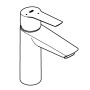 GROHE Start Einhand-Waschtischbatterie, 1/2" M-Size, mit Energie-Spar-Funktion - Detailansicht
