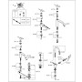 GROHE Start Einhand-Waschtischbatterie, 1/2" M-Size, mit Energie-Spar-Funktion - technische Ansicht
