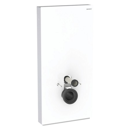 Geberit Monolith Plus Sanitärmodul für Wand-WC, 101 cm, Frontverkleidung aus Glas