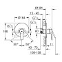 GROHE Start Einhand-Brausebatterie, 1/2" Unterputz