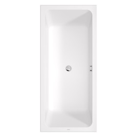 Baignoire rectangulaire Duravit D-Code 180 x 80 cm avec évacuation centrale