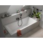Baignoire rectangulaire Duravit D-Code 180 x 80 cm avec évacuation centrale - vue détaillée