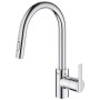 Rubinetto monocomando per lavello GROHE Feel 1/2" con bocca alta, 2 tipi di getto - vista dettagliata