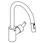 Rubinetto monocomando per lavello GROHE Feel 1/2" con bocca alta, 2 tipi di getto - vista dettagliata