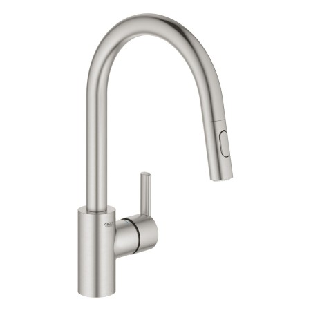Rubinetto monocomando per lavello GROHE Feel con bocca alta da 1/2", 2 tipi di getto