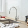 Rubinetto monocomando per lavello GROHE Feel con bocca alta da 1/2", 2 tipi di getto - vista tecnica