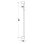 Astina doccia Duravit 90 cm