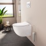 VitrA Sento Wand-WC Compact, VitrA Flush 2.0, Tiefspüler ohne Spülrand - Detailansicht
