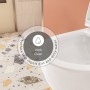 VitrA Sento Wand-WC Compact, VitrA Flush 2.0, Tiefspüler ohne Spülrand - technische Ansicht