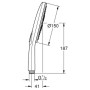 GROHE SmartActive 150 Handbrause, 3 Strahlarten