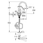 Rubinetto monocomando GROHE StartEdge con bocca alta estraibile 1/2"