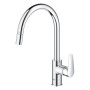 Rubinetto monocomando GROHE StartEdge con bocca alta estraibile 1/2" - vista dettagliata