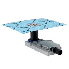 Scarico a pavimento Geberit per altezza massima massetto all'ingresso 6,5 - 9,0 cm
