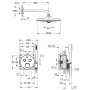 GROHE Grohtherm SmartControl DS UP con Euphoria 260 - vista tecnica