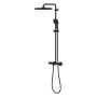 GROHE Vitalio Comfort 250 Duschsystem mit Thermostatbatterie für Wandmontage - technische Ansicht