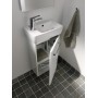 Geberit Renova Compact Handwaschbecken 40 cm, asymmetrisch mit Hahnloch links - Detailansicht