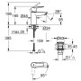 GROHE Start Einhand-Waschtischbatterie S-Size, mit Spar-Funktion