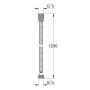 GROHE VitalioFlex Metal Metallbrauseschlauch 125 cm - technische Ansicht