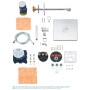 GROHE Grohtherm SmartControl Duschsystem UP mit Rainshower 310 SmartActive, eckig - technische Ansicht