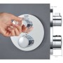 GROHE Grohtherm Thermostat-Wannenbatterie für Rapido SmartBox mit integrierter 2-Wege-Umstellung - technische Ansicht