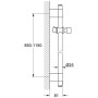 Astina doccia GROHE Rainshower 115 cm - vista dettagliata