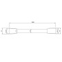 Villeroy & Boch Universal Showers Handbrauseschlauch 120 cm - technische Ansicht