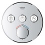 Sistema doccia incasso GROHE Precision SmartControl, con Vitalio SmartActive 310, rotondo - vista tecnica