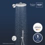 Sistema doccia incasso GROHE Precision SmartControl, con Vitalio SmartActive 310, rotondo