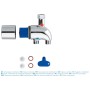Protection contre les brûlures thermiques GROHE Grohtherm Micro, thermostat sous-évier - vue technique