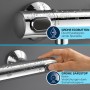 GROHE Precision Flow Thermostat-Brausebatterie 1/2" mit Brausegarnitur 90 cm - technische Ansicht