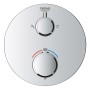 GROHE Precision Duschsystem Unterputz mit Vitalio Rain Mono 310, rund - technische Ansicht