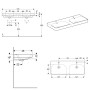 Geberit Smyle Square Doppelwaschtisch 120 cm - Produktansicht