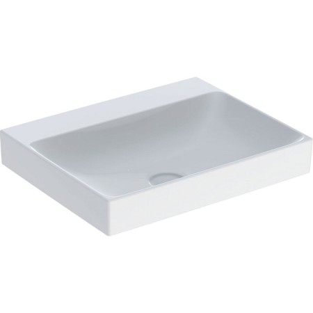 Geberit ONE Waschtisch 60 cm, Abgang vertikal, ohne Hahnloch, ohne Überlauf