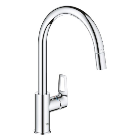 Rubinetto monocomando GROHE StartLoop per lavello con bocca alta estraibile 1/2"