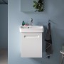 Duravit No. 1 Handwaschbecken 50 cm, mit 1 Hahnloch und Überlauf - technische Ansicht