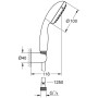 GROHE Tempesta 100 Wandhalterset mit 2 Strahlarten - Detailansicht